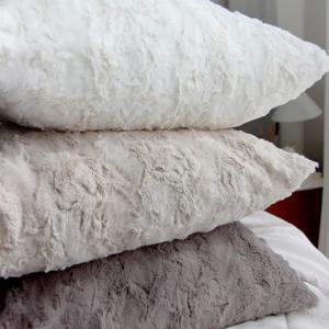 르블랑 호텔 퍼 인테리어 쿠션커버 2size 3colors 맞춤제작 가능