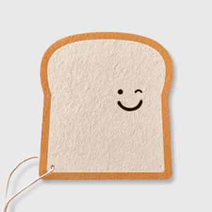 예쁜 셀룰로오스수세미 다양한디자인 제로웨이스트 (식빵(윙크))