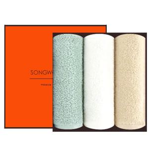 송월타올 심플라이트 수건 3매 선물세트 답례품