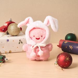 토끼 털모자 패딩 세트 인형옷