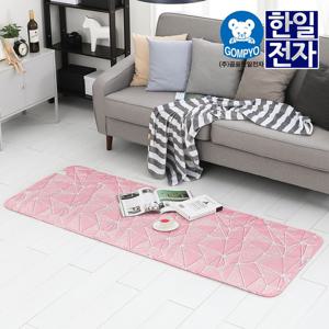 [리퍼] 전자파없는 무자계 전기요 워셔블 캠핑 전기매트 크로크핑크