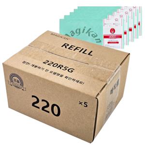 정품 매직캔 리필봉투 (M220) 8m 5개입 휴지통 매직롤