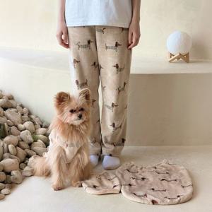 강아지 커플룩 수면잠옷 실내복 대형견 겨울옷 9size 2colors