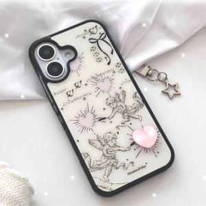 빈티지 큐피드 엔젤 맥세이프 에폭시 케이스 아이폰 17 16 15 갤럭시 S25 24