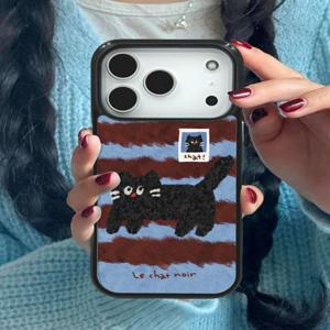 맥세이프 선택가능 * 귀여운 털복숭 고양이 에폭시 범퍼 아이폰 갤럭시 케이스