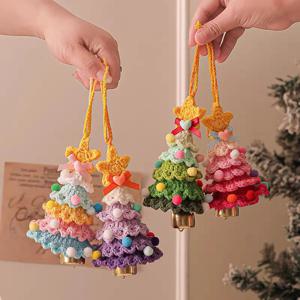 미니 트리 도어벨 현관문 벽장식 크리스마스 오너먼트 3colors
