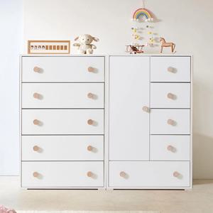 미카엘 신생아옷장 초등학생옷장 베이비장 아이방 주니어 (5단서랍+수납)
