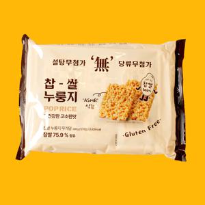 찹쌀 누룽지 무가당 달콤 바삭 영양 간식 과자 스낵 디저트 288g