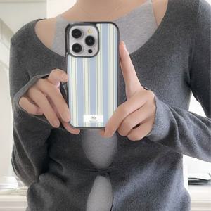 MagSafe 빈티지 스트라이프 맥세이프 에폭시 범퍼 갤럭시 아이폰 케이스