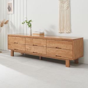 준 원목 75인치 85인치 티비장 tv다이서랍장 티비선반 장식장 1800