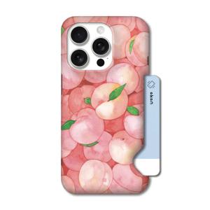 아이폰 시리즈 DAAE 복숭아 카드슬라이드 케이스