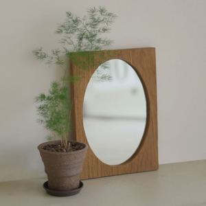 Willow Wooden Mirror - 윌로우 티크 고재 나무 벽걸이 장식 거울