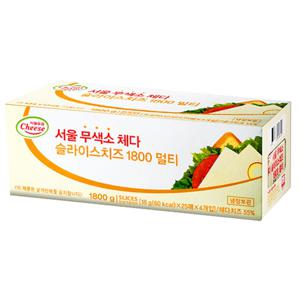 체다슬라이스 치즈 무색소 1800gx1개