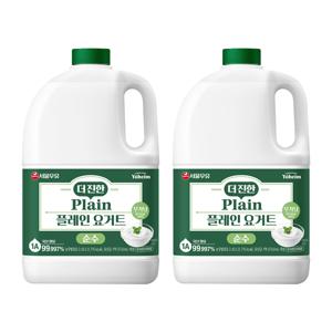 더 진한 플레인 냉장요거트 순수 2.45kgx2개