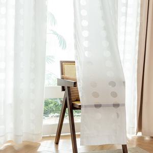 모던라운드 화이트 형상기억 이너커튼