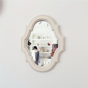 화이트 빈티지 엔틱 벽걸이거울 인테리어거울 카페소품