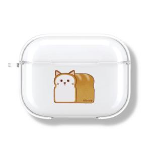 아칸 종이비행 고양이식빵 에어팟프로 투명케이스