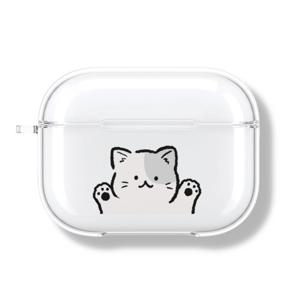 아칸 율율 고양이 에어팟프로 투명케이스