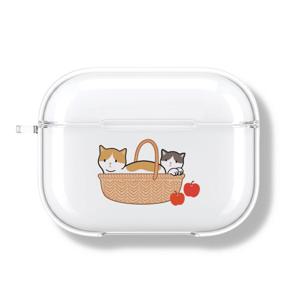 아칸 그노 바구니고양이 에어팟프로 투명케이스