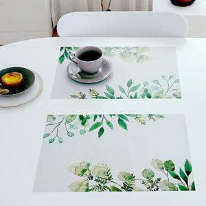 일회용 종이 식탁매트 10P 세트 그린플랜트