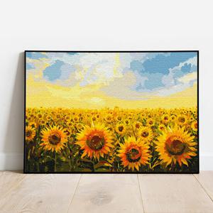 DIY 명화그리기 노을과 해바라기 40x50cm