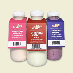 체세포 1A 1등급 우유드링킹 수제 요거트 500ml 3종(플레인,딸기,블루베리)