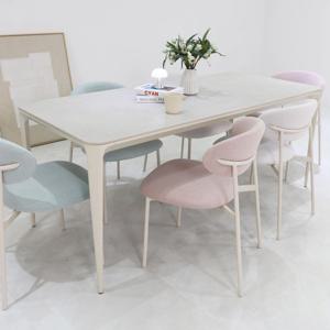 신혼 감성 키바 4인용 6인용식탁 포세린세라믹 식탁세트  거실 테이블