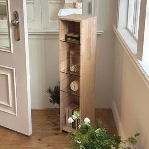 고무나무 원목 모듈 유리장, 원목 책꽂이 책장 진열장