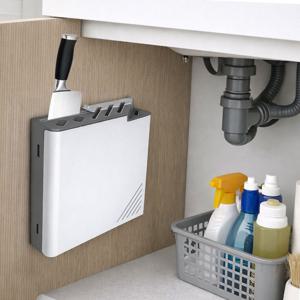 싱크대 안전 중식도 칼정리함 국내제작 가위수납 싱크대칼꽂이 부착형 칼꽂이 칼보관