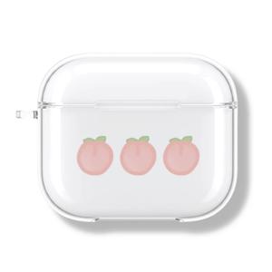 아칸 BINA 복숭아 에어팟 투명케이스