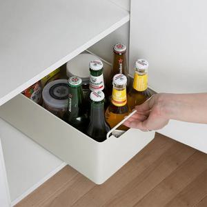 주방 싱크대  펜트리 수납 철제 슬라이딩 레일 서랍형 선반