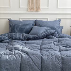 마이크로화이바 호텔침구 라지킹 휴비스 체크 차렵이불