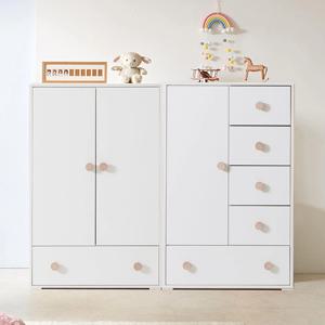 미카엘 신생아옷장 초등학생옷장 베이비장 아이방 주니어 (양문+수납)