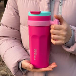 1+1 스텔라_9 보온보냉 빨대 손잡이 대용량 텀블러 900ml