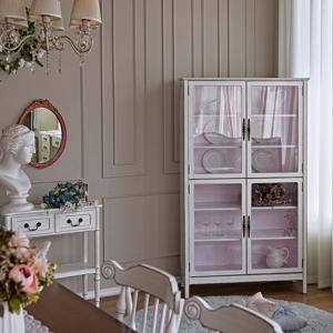 뉴 다니엘 4도어 유리장식장