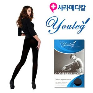 다리저림 의료용압박스타킹 유레그 1121 블랙 발막힘 단계별 압박 강압(압력20~30mmHg)