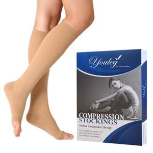 하지정맥압박스타킹 유레그 1330 살색 무릎형 발트임 고강압(압력30~40mmHg)