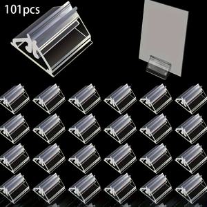 TEMU 101개 투명한 아크릴 카드 디스플레이 스탠드, 고내구성과 선명한 프리젠테이션을 위해 제작된 높은 투명도 소재. 사진 & 명함 수납에 완벽하며 사무실/직장에서 배지/문서 전시용으로 적합 – 이상적인 쇼케이스 솔루션