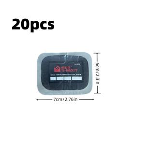 TEMU 2.75인치*2.36인치 20개 라디얼 수리 패치 헤비 듀티 타이어 패치 자동차 트럭 버스 트랙터용 사각 타이어 펑크 수리 패치