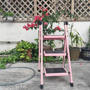 TEMU RV 사다리, 부동산 계단, 다기능 접이식 사다리 - 실내용 금속 플라워 스탠드 포함, 홈용 이중 기능 텔레스코픽 사다리, 꽃받침대, 리트랙터블 디자인