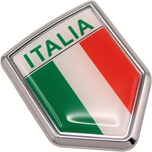 TEMU 차량용 크롬 데칼 CBSHD101A 이탈리아 국기 크롬 배지 스티커 3D 데칼