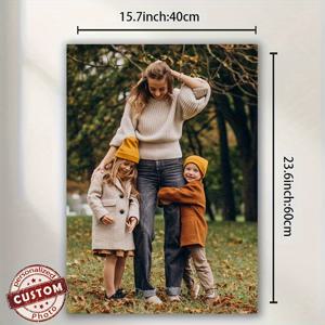 TEMU 커플을 위한 맞춤형 액자 캔버스 포스터 - 가족 사진 선택 가능, 소중한 추억 공유 및 독특한 선물 만들기, 사무실 벽화 및 홈 데코에 완벽