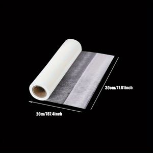 TEMU 1롤 11.8인치 x 787.4인치 화이트 아이언온 헴 테이프 - 옷, 바지, 드레스, 커튼 및 DIY 재봉 프로젝트용 무재봉 접착 패브릭 테이프, 강력한 접착력, 쉬운 적용, 패션 디자이너용