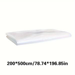 TEMU 1개, 농장용 투명 온실 플라스틱 필름 시트 커버 UV 저항 폴리에틸렌 필름, 후프 하우스 정원 온실 식물 커버 시트