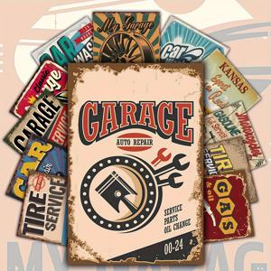 TEMU [2D 플랫] 50개 빈티지 자동차 & 산업 스타일 벽 컬라주 키트 - 4x6인치 레트로 포스터 프린트, 타이어 서비스, 차고, 자동차 디자인으로 클래식 룸 데코 - 완벽