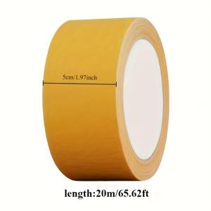 TEMU 초강력 양면 테이프, 65.62피트 길이 - 유리섬유 메쉬 투명 테이프, 벽 및 유리에 적합, 직물, 목재, 금속 등에 이상적