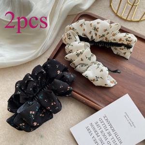 TEMU 2개 빈티지 플로럴 바나나 클립 - 미끄럼 방지 그립 대용량 헤어 클로, 여성용 레트로 스타일 헤어 액세서리, 태슬 디테일이 있는 우아한 디자인, 데이에 완벽한 여성용 헤어 액세서리, 데이 선물, 헤어 클립, 미끄럼 방지 그립 클립, 바나나 헤어 클립, 여성용 작은 클립