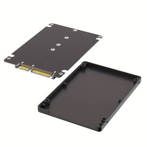 TEMU M.2 SSD-2.5 SATA 인클로저, B & M 키 SATA SSD 컨버터 (2.5인치 SATA 3.0 카드 변환), 7mm 플라스틱 케이스 포함 (M.2 NVME와 호환되지 않음)