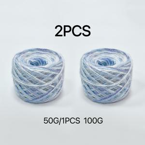 TEMU 2개/100G 요정 등급! 꿈꾸는 그라데이션 글리터 실, DIY 공예용, 핸드메이드 액세서리, 가방, 스카프 및 기타 – 크로셰와 뜨개질 프로젝트를 위한 창의적인 소재