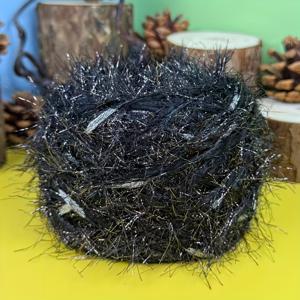 TEMU 1개 블랙 반짝이는 그라데이션 컬러 실, DIY 공예, 바느질, 크로셰 & 핸드 위빙용 패브릭 라인, 100g